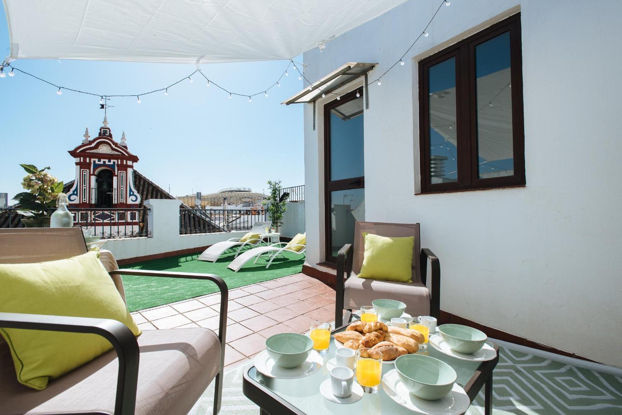 セビリアHostly Orfila 3A-3B Exclusive Penthouse-Center-Fibre-Parking Optionalアパートメント エクステリア 写真